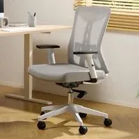 Oxford Mesh Swivel Office Chair - Grey