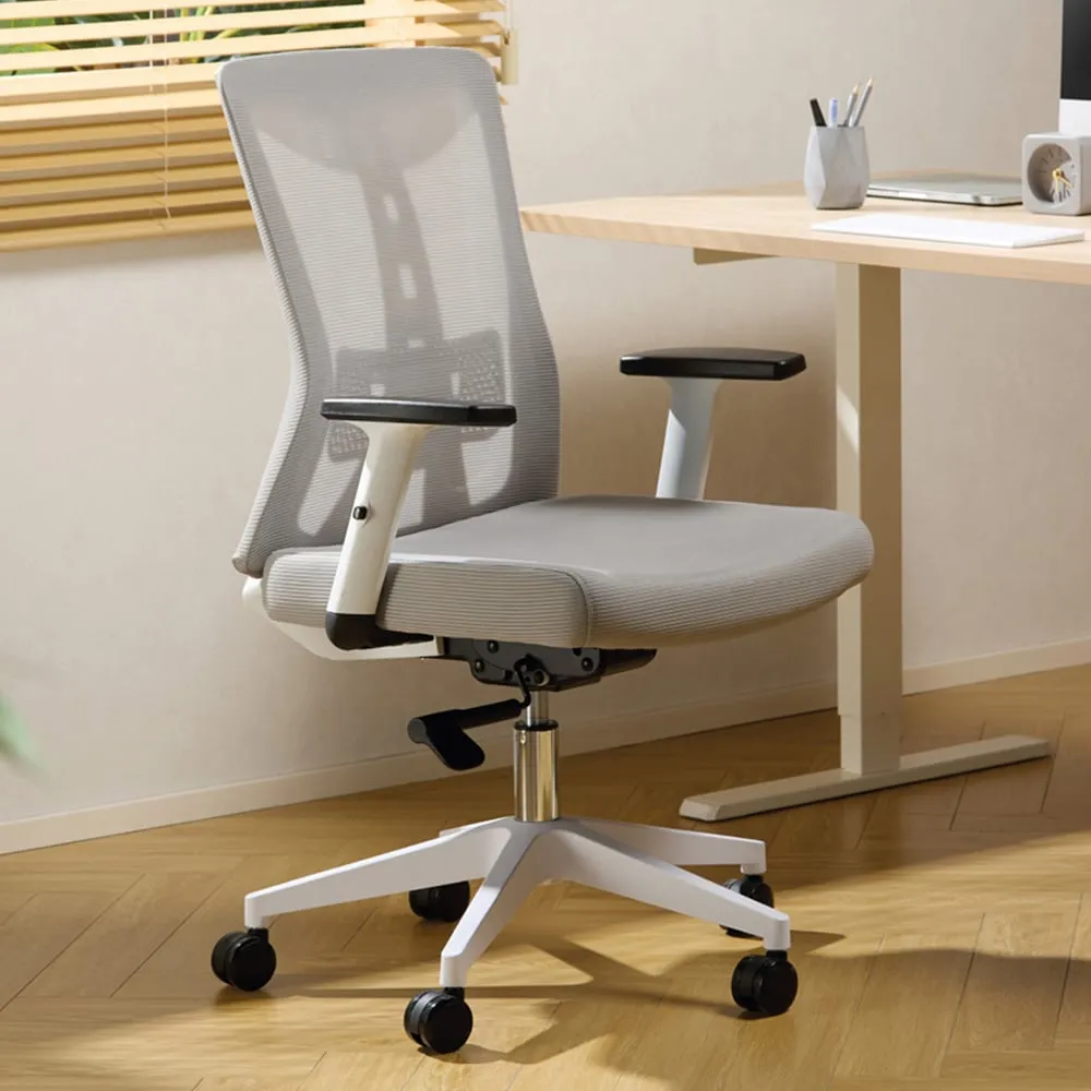 Oxford Mesh Swivel Office Chair - Grey image