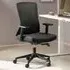 Oxford Mesh Swivel Office Chair with Lumbar Support - Black
