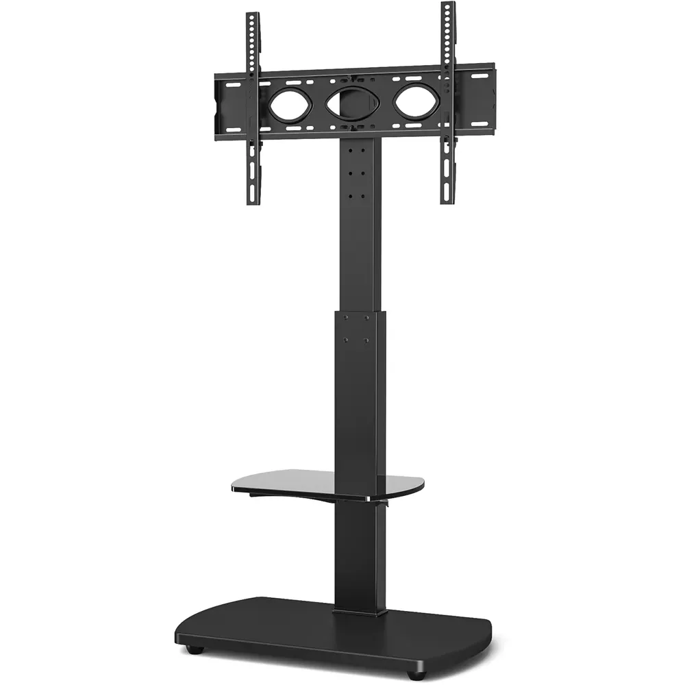 Single Shelf Freestanding TV Stand - Black