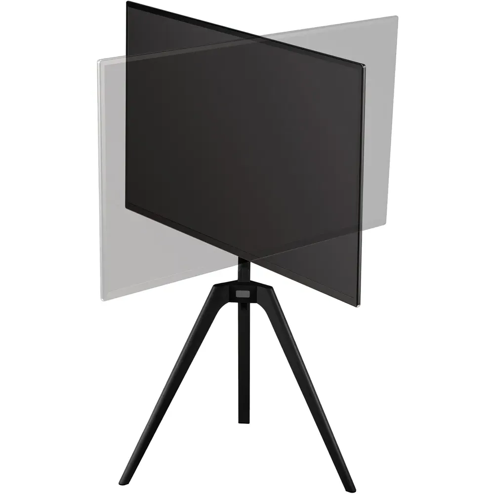 Tripod Floor TV Stand - Black, Wood