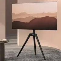 Tripod Floor TV Stand - Black, Wood