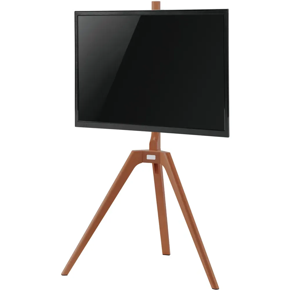 Tripod Floor TV Stand - Brown, Wood
