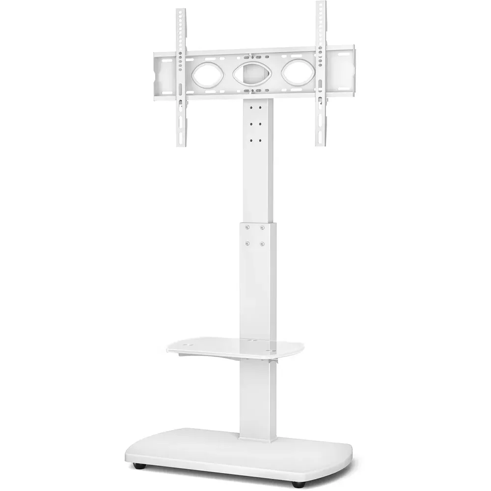 TTAP Single Shelf Freestanding TV Stand - White