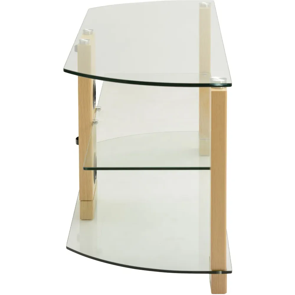 Vision 2 Shelf TV Stand 1050mm - Brown, Oak