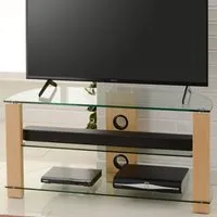 Vision 2 Shelf TV Stand 1050mm - Brown, Oak