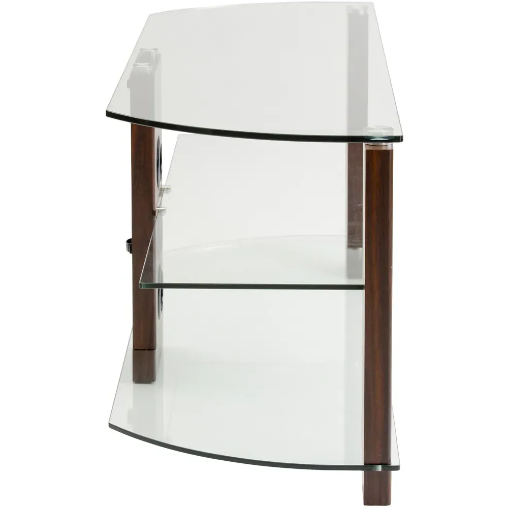 Vision 2 Shelf TV Stand 1050mm - Brown, Walnut