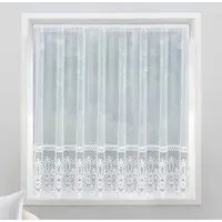Brazil Pocket Header Net Curtain - White, Polyester