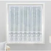 Brazil Pocket Header Net Curtain - White, Polyester