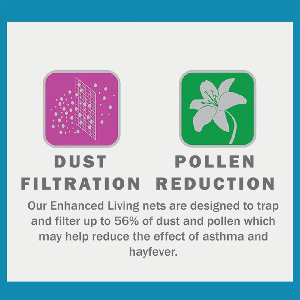 Hudson Horizontal Stripe Pocket Header Net Curtain - White