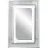 CARME Home Rectangular LED Wall Mirror - Grey