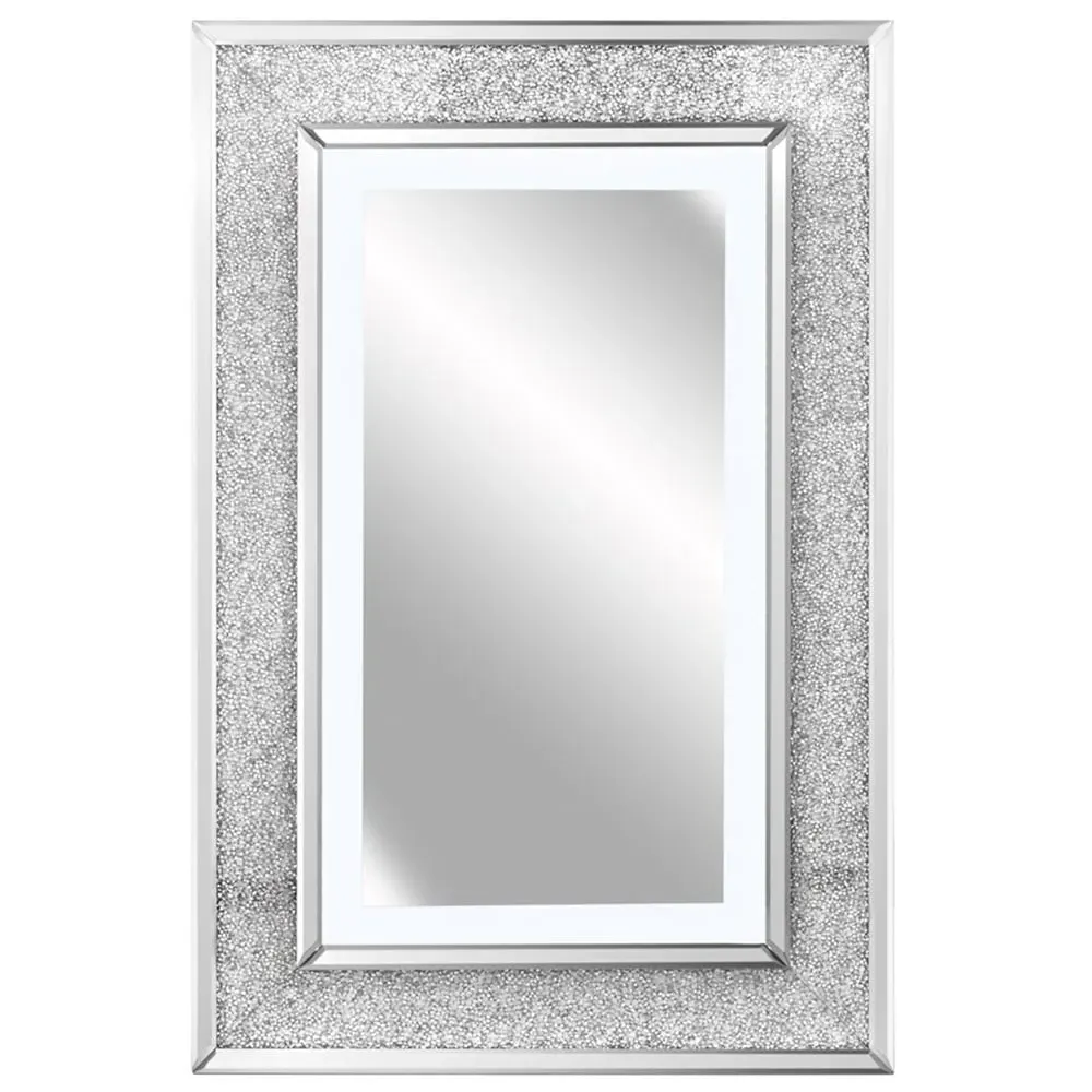 CARME Home Rectangular LED Wall Mirror - Grey image