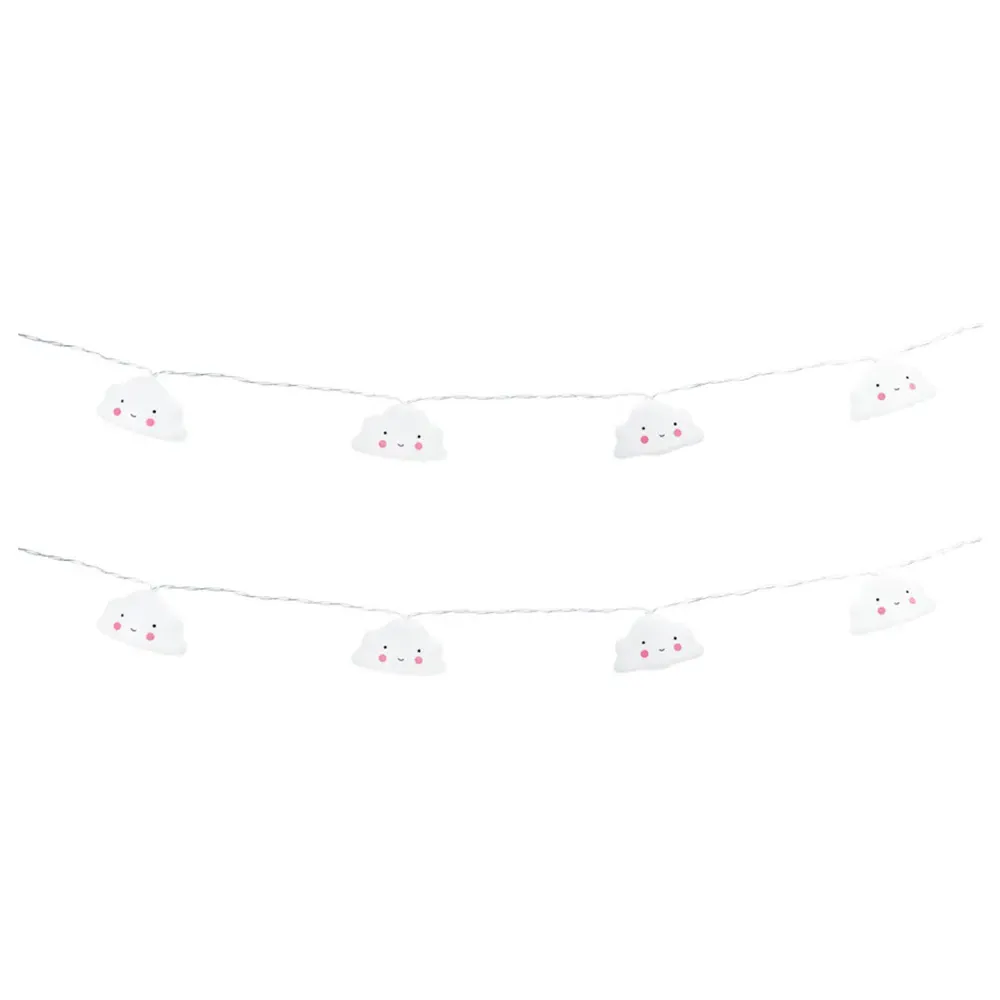 10 LED Cloud Fairy String Lights - Warm White