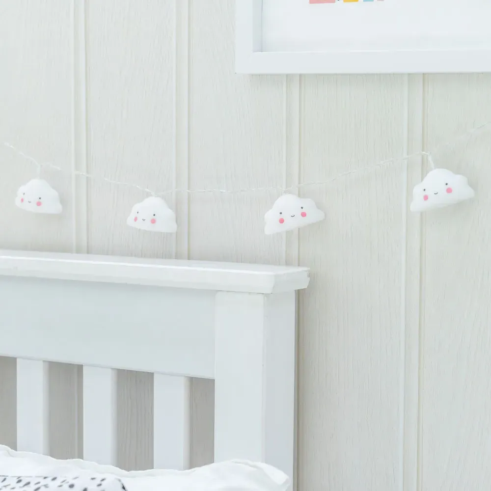 10 LED Cloud Fairy String Lights - Warm White