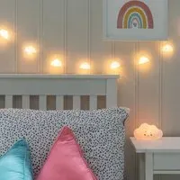 10 LED Cloud Fairy String Lights - Warm White