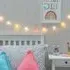 10 LED Cotton Ball String Lights - Multicolour
