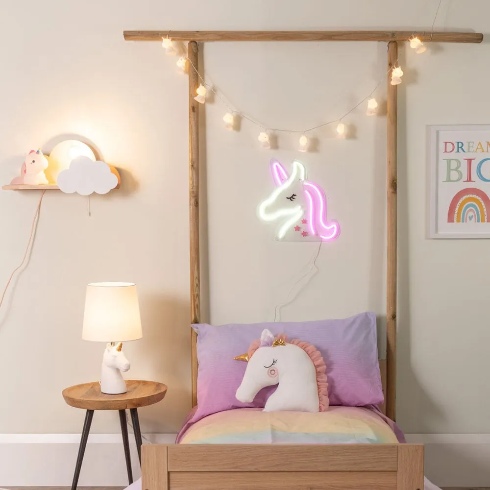 10 Unicorn Fairy String Lights - White image