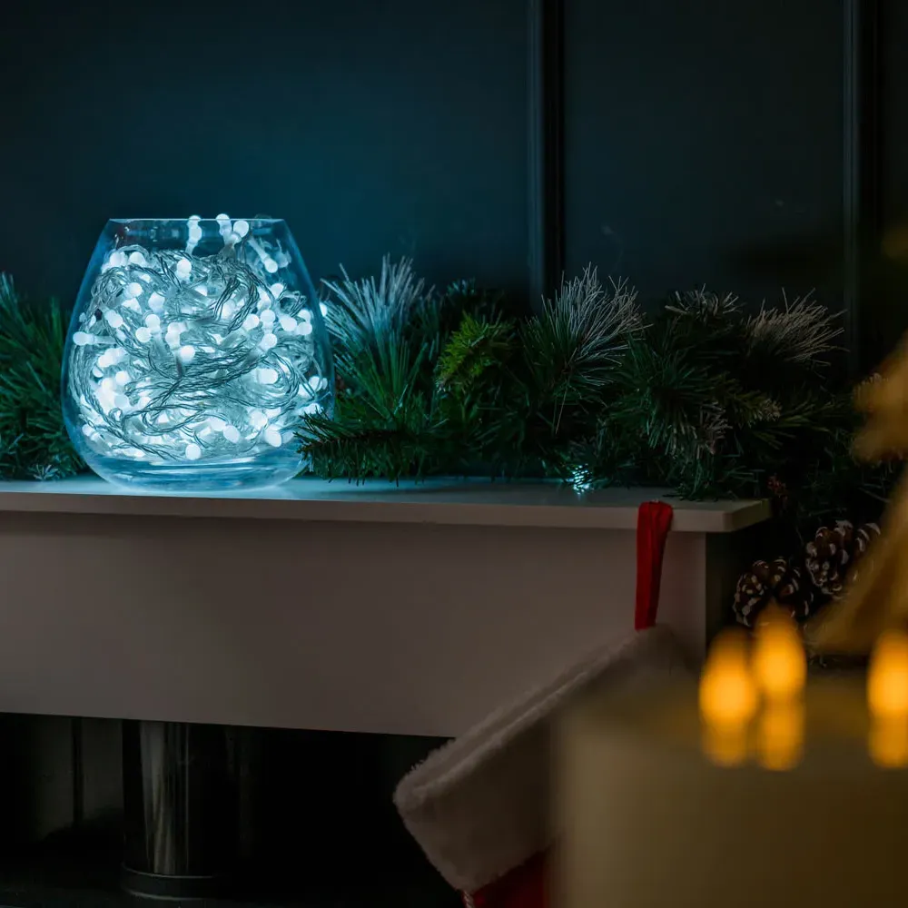 240 LED Bubble String Lights - Cool White