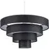 4 Tier Ceiling Pendant Lamp Shade - Black, Fabric