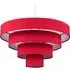 4 Tier Ceiling Pendant Lamp Shade - Red, Fabric