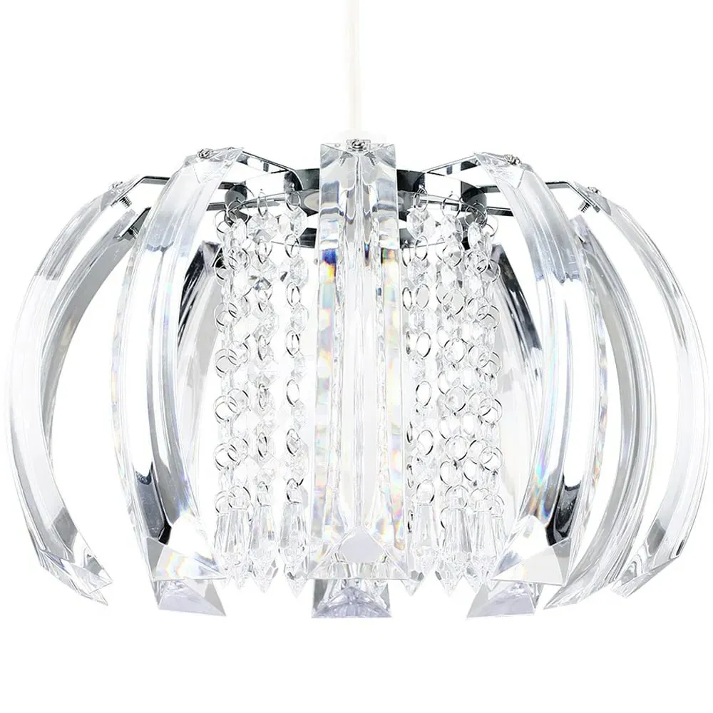 Acurva Acrylic Pendant Shade - Chrome image