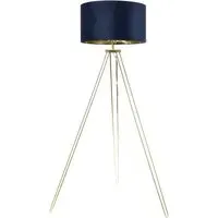 Aero Hairpin Tripod LED Floor Lamp - Gold, Velvet