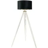 Aero Hairpin Tripod LED Floor Lamp - Gold, Velvet