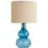 Aida Tall Table Lamp with LED - Blue, Linen