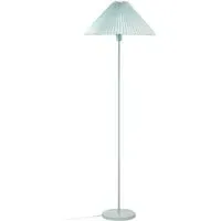 Akira Pleated Shade LED Floor Lamp - Blue, Paper