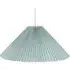 Akira Pleated Shade LED Pendant Light - Blue, Paper