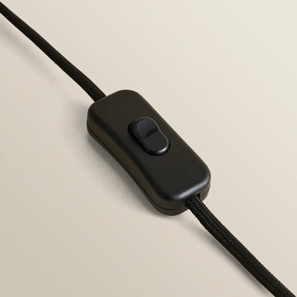 Akira Pleated Shade LED Table Lamp - Black, Paper