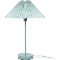 Akira Pleated Shade LED Table Lamp - Blue, Paper