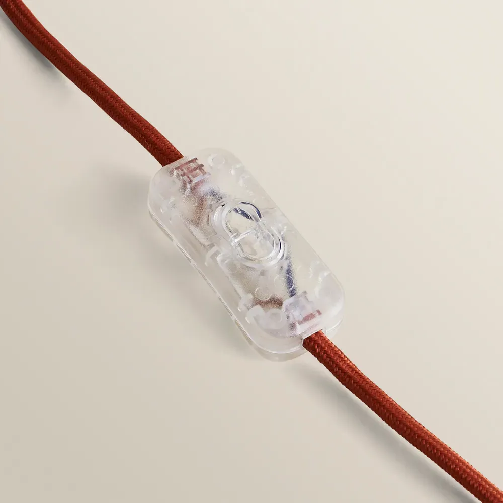 Akira Pleated Shade LED Table Lamp - Orange, Paper