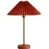 Akira Pleated Shade LED Table Lamp - Orange, Paper