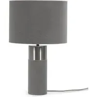 Alexa LED Table Lamp - Grey, Velvet
