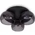 Alissa 3 Way LED Ceiling Light - Black, Smoked Glass