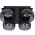 Alissa 4 Way LED Ceiling Light - Black, Smoked Glass