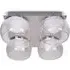 Alissa 4 Way LED Ceiling Light - Chrome, Smoked Glass