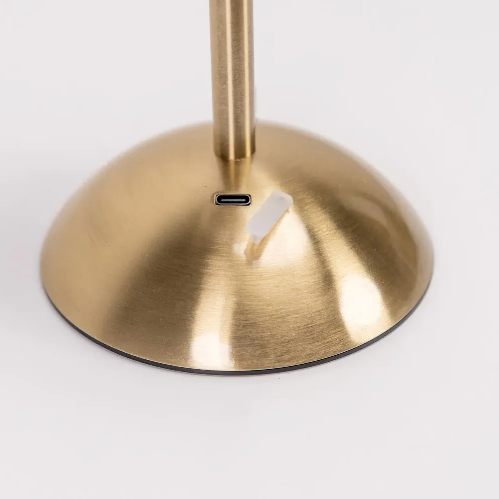 Allie Portable Rechargeable LED Table Lamp - Gold