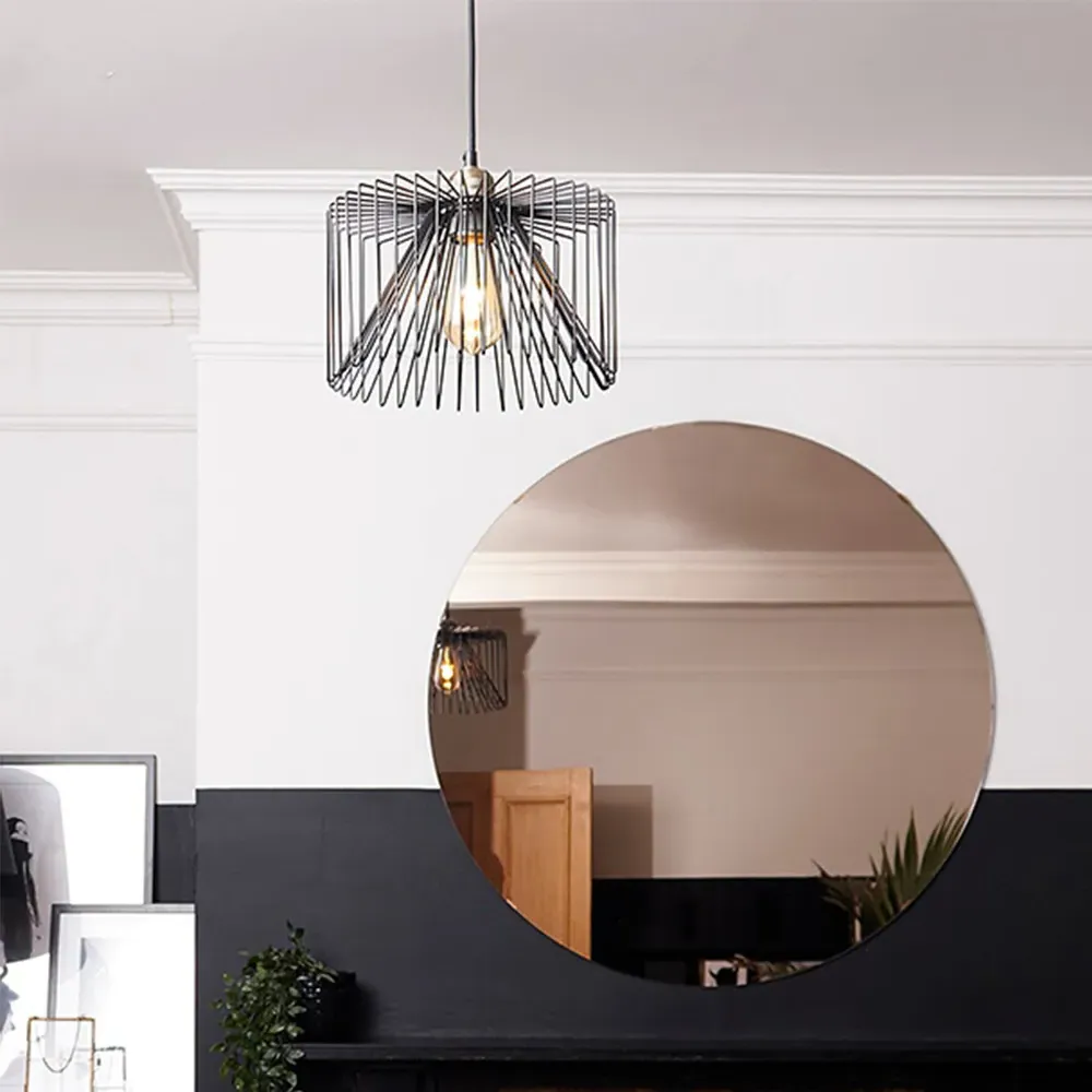 Amadeus Cylinder Wire Pendant Shade - Black