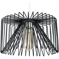 Amadeus Cylinder Wire Pendant Shade - Black