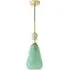 Anastasia Stacked Glass LED Pendant Light - Green, Gold