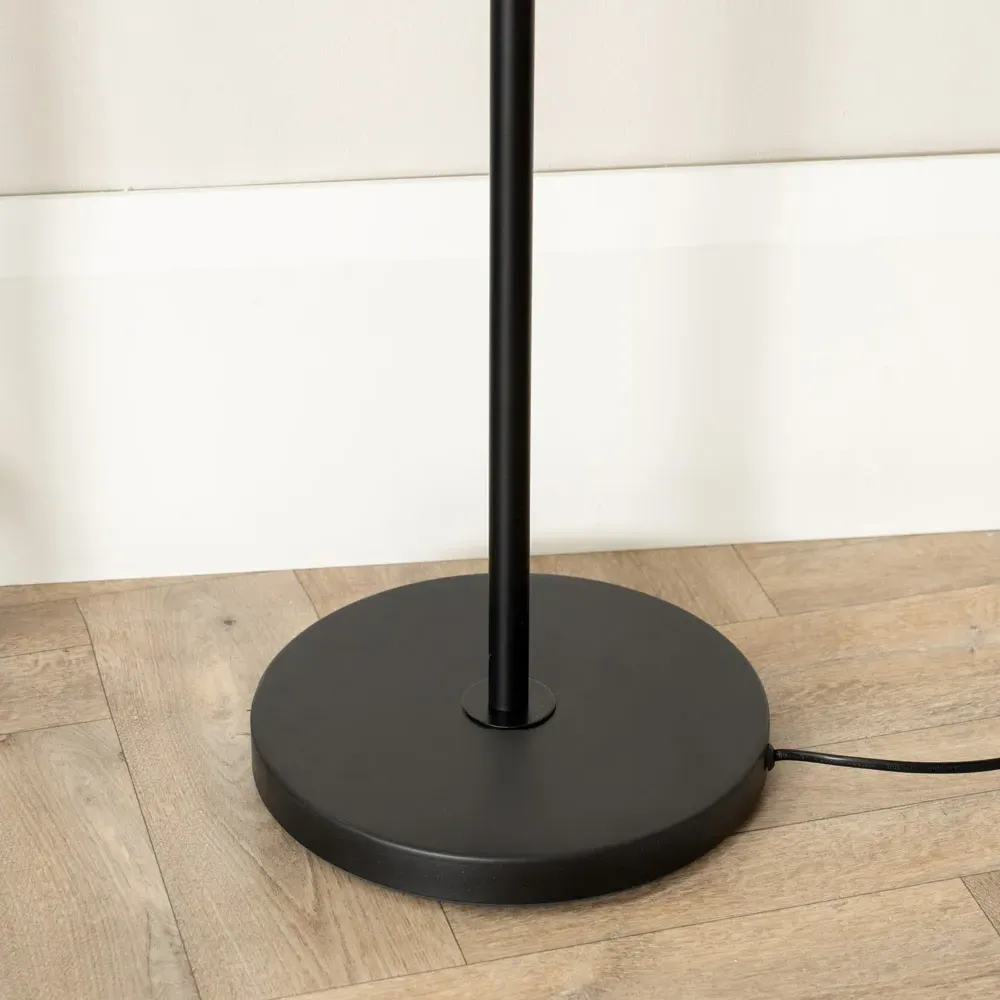Angus 3 Way Metal LED Floor Lamp - Black