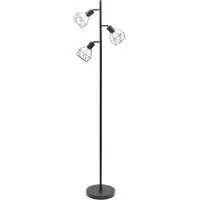 Angus 3 Way Metal LED Floor Lamp - Black