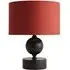 Anthony Drum Shade Candlestick LED Table Lamp - Rust