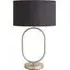 Antonia Oval Table Lamp - Black, Brushed Chrome