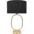 Antonia Oval Table Lamp - Black, Brushed Gold