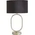 Antonia Oval Table Lamp - Black, Velvet
