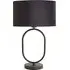 Antonia Oval Table Lamp with LED - Black, Velvet