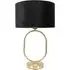 Antonia Oval Table Lamp with LED - Gold, Velvet